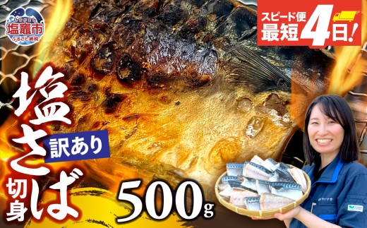 【訳あり】安心無添加　塩さば切身 深層海塩仕込み 500g  |無添加 こだわり サバ さば とろさば トロサバ 塩サバ 切り身 焼魚 鯖 海塩 おつまみ おかず 万能 塩竈市 塩釜 ヤママサ ym00013-500