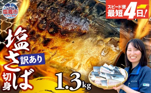 【訳あり】安心無添加　塩さば切身 深層海塩仕込み 1.3kg  | 無添加 こだわり サバ さば とろさば トロサバ 塩サバ 切り身 焼魚 鯖 海塩 おつまみ おかず 万能 塩竈市 塩釜 ヤママサ  ym00013-1300