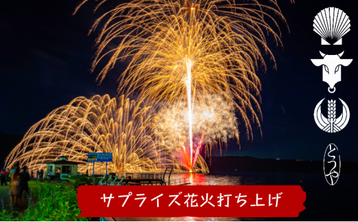 洞爺湖温泉 サプライズ 花火打ち上げ券