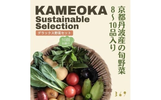 【定期便】京都丹波産【栽培期間中農薬・化学肥料不使用】野菜セット【デラックス】