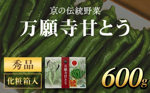 京のブランド産品 万願寺甘とう 秀品 600g [2025年発送分] ふるさと納税 京野菜 旬の野菜 万願寺 甘とう とうがらし 大型 肉厚 甘い 京都府 福知山市