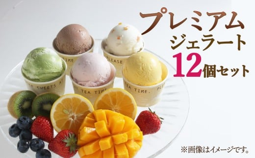 プレミアム ジェラート 12個 セット スイーツ 洋菓子 お菓子 お中元 ギフト プレゼント 贈り物 アイス アイスクリーム 詰め合わせ 人気 美味しい 贈答用 抹茶 バニラ クッキー 塩 キャラメル いちご ティラミス ベリー ピスタチオ 静岡県 長泉町