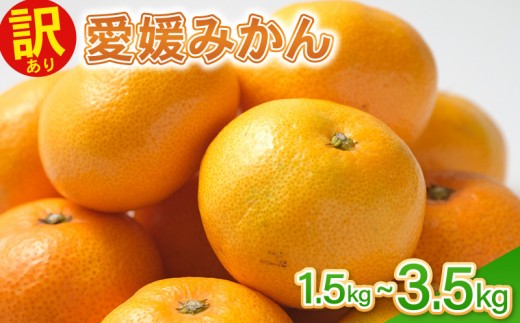 訳あり愛媛みかん 1.5kg〜3.5kg 温州みかん みかん 先行予約 柑橘 傷み補償 傷み保証 不揃い みかん ミカン 蜜柑 サイズミックス 規格外 フルーツ 果物 フルーツ果物 先行受付 常温 愛南町 青果市場 愛媛県