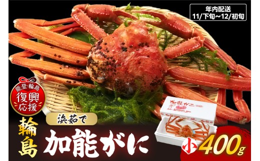 【先行予約】加能ガニ（雄ズワイガニ、浜茹で）（小）【2025年11月下旬-12月初旬にお届け】 2257301 - 石川県輪島市