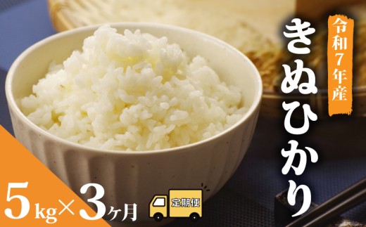 【 先行予約 】【 令和7年産 】 新米 予約 米 キヌヒカリ 5kg 定期便 3ヶ月 きぬひかり お米 国産 定期 3か月 5kg × 3回 計 15kg 滋賀県 竜王町産 精米 ライス 白飯 ご飯 ゴハン こめ おこめ コメ 白米  産地直送 送料無料 ギフト 滋賀県 竜王町