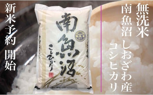【新米予約・令和7年産】定期便★３ヶ月【無洗米】10kg南魚沼しおざわ産コシヒカリ