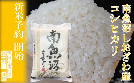 【新米予約・令和7年産】定期便★10kg×3ヶ月 生産者限定 南魚沼しおざわ産コシヒカリ