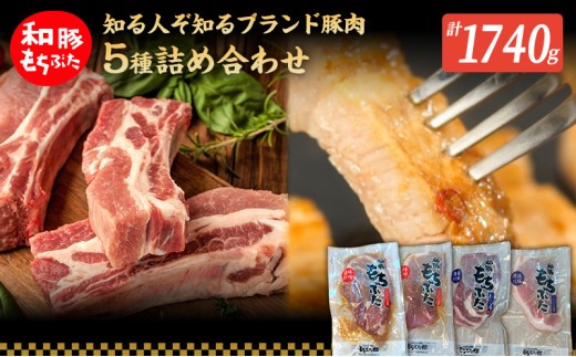 もちぶた 加工品 5種 詰め合わせ セット モモ 肩ロース 味噌漬け 塩糀漬け120g 3パック スペアリブ 300g 和豚 もち豚 豚肉 ポーク お肉 肉 豚 ぶた ブタ ロース もも肉 精肉 加工肉 アウトドア スペシャルキャンペーン 691840 - 宮城県大河原町