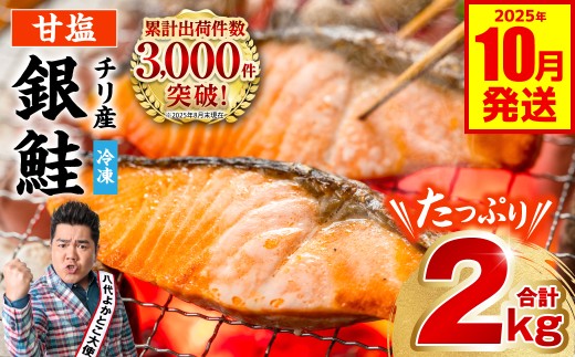 【人気急上昇中！】 【訳あり】 銀鮭 切り身 たっぷり合計 2kg （鮭 塩鮭 サケ サーモン 甘塩 切身 切り身 大容量 人気の鮭 カマ 希少 魚 鮮魚 冷凍） 【2025年10月発送】