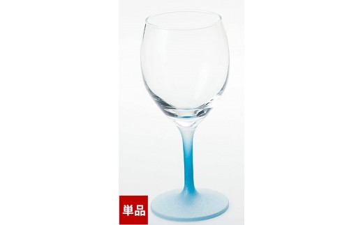 みよし漆器本舗 紀州塗り ぬりもん de Verre ワイングラス クールグラデーション 単品 ブルー 300ml
