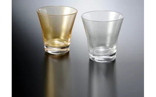 みよし漆器本舗 ペアグラス 紀州塗り ぬりもん de Verre フリーグラス 涼金・涼銀 210ml