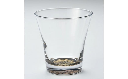 みよし漆器本舗 紀州塗り ぬりもん de Verre フリーグラス 金 蒔絵 ボタニカル 210ml