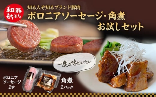もちぶた お試し 加工品 セット こだわりのちょっと贅沢を ソーセージ 角煮 和豚 もち豚 豚肉 ポーク 肉 豚 ぶた ブタ 豚ロース 加工肉 レトルト レトルト食品 加工肉 アウトドア キャンプ バーベキュー 冷蔵 宮城