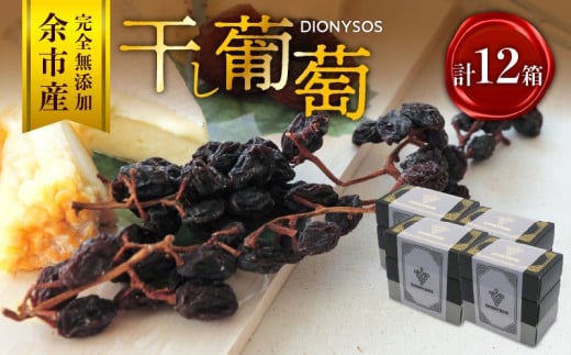 【ギフトボックス】余市産完全無添加干し葡萄DIONYSOS 12箱セット 930774 - 北海道余市町