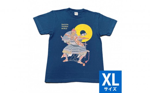 オリジナル[加藤清正Tシャツ]XLサイズ(ネイビー)/名古屋刀剣博物館