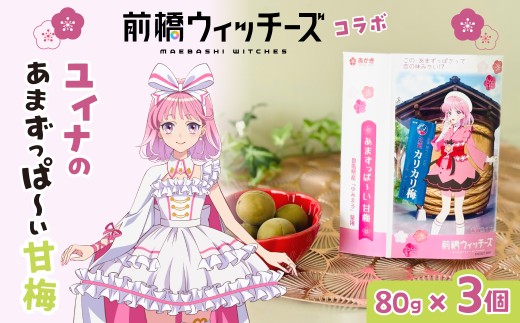 前橋ウィッチーズコラボ返礼品　ユイナのあまずっぱ～い甘梅
