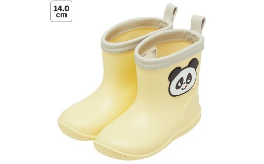ワッペン 付き レインブーツ【14cm】 長靴 キッズ 子供 おしゃれ かわいい スケーター skater ゴパン パンダ パンダ柄 ぱんだ 男の子 女の子【 反射テープ付き ながぐつ 雨具 雨の日】 奈良県 奈良市 なら 5-128