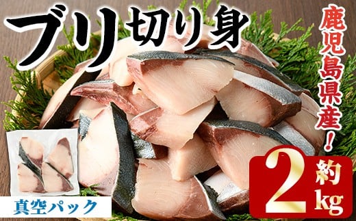 ＜先行予約受付中！2025年11月以降順次発送予定＞ブリの切り身(真空パック・約2kg) 国産 鹿児島県産 ブリ 鰤 魚貝 魚介 海産物 焼き魚 煮つけ ブリカツ 真空【株式会社島水】akn102-04