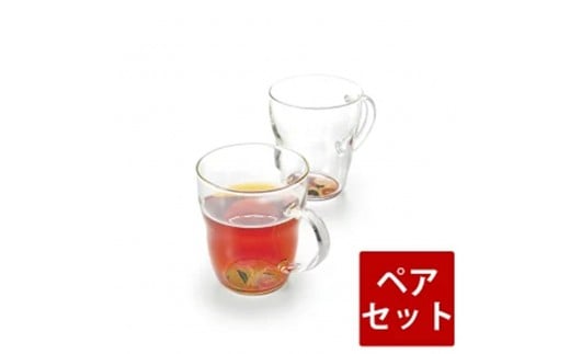 みよし漆器本舗 紀州塗り ぬりもん de Verre 耐熱マグカップ 蒔絵 ペアセット 黄&ピンク 330ml