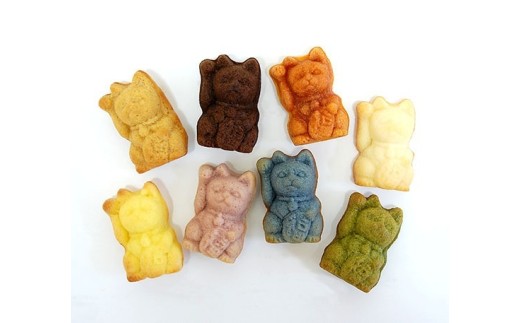 [岐阜のお菓子]しあわせをまねく「招き猫マドレーヌ」セット