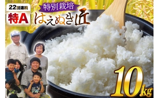 米 令和7年産 厳選米 匠 特別栽培米 はえぬき 10kg [金子農園 山形県 高畠町 tk06ays950026] 精米 白米 米 お米 ブランド米 ごはん ご飯