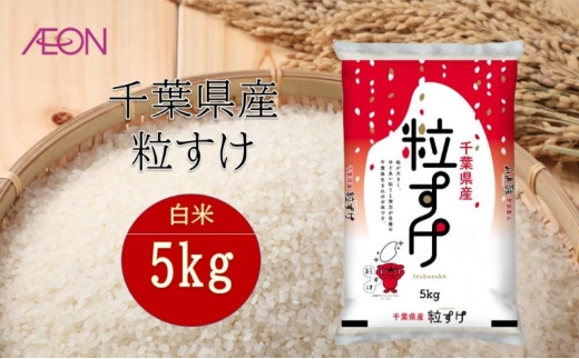 令和7年産　千葉県産 粒すけ5kg　米 お米 こめ コメ 白米 精米 ブランド米 ご飯 ごはん おにぎり お弁当 [№5346-1944]