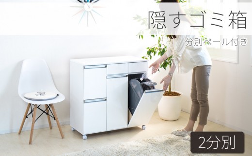 ダイニングダストボックス4D ホワイト SB23713 633201 - 和歌山県海南市