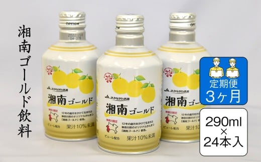 【定期便3ヶ月】湘南ゴールド飲料　290ml×24本入り【 神奈川県 山北町 】 2260011 - 神奈川県山北町