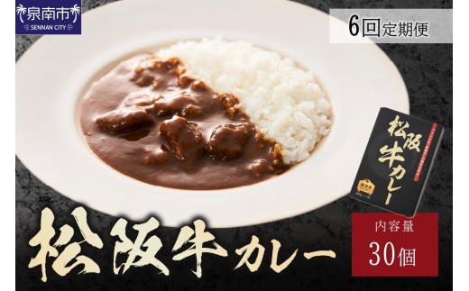 松阪牛カレー200g×30個セット 6ヶ月定期便【108A-003】