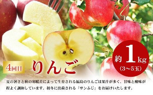 福島県福島市のふるさと納税 No.2769福島のフルーツ定期便４種【2026年発送　先行予約】