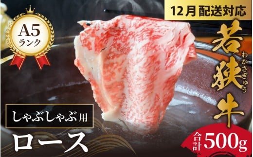 【先行予約 年末特集】【12月配送】若狭牛 A5ランク しゃぶしゃぶ用 ロース 500g [C-037001] / 福井市 国産 牛肉 A4 A5 ブランド牛 ギフト 福井県 しゃぶしゃぶ 黒毛和牛 牛肉 ロース お肉 和牛 ギフト 食べ物 お取り寄せ グルメ お祝い 肉 内祝い 2249006 - 福井県福井市