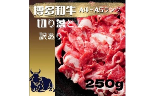 【訳あり】【A4〜A5ランク】博多和牛 切り落とし 250g 2258637 - 福岡県大川市