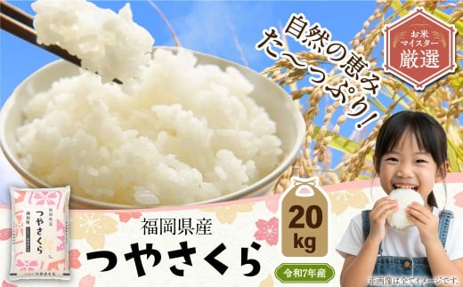 【令和7年産】福岡県産つやさくら 20kg 【2025年10月上旬発送開始】 岡垣町ふるさと納税返礼品 お米 米 コメ こめ 精米 2258588 - 福岡県岡垣町