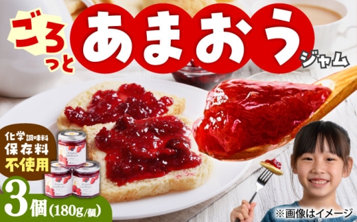 [果肉ごろっと] あまおう 苺ジャム 180g×3個 吉富町/南国フルーツ株式会社 [BGAG021]