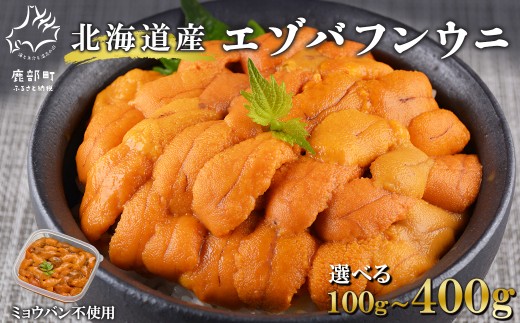 【選べる内容量】【北海道産】 ふり塩うに 100g～400g ミョウバン不使用 うに エゾバフンウニ バフンウニ 冷凍保存 うに丼 生うにの旨み おつまみ