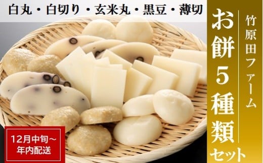 竹原田ファームのお餅セット　※【年内配送】12月中旬頃より順次配送予定