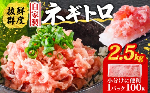 【1週間程度で発送】ネギトロ 2.5kg ( 100g×25パック )