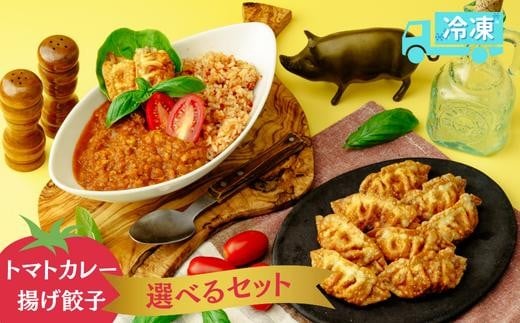 揚げ 餃子 北本トマトカレー セット | ギョウザ 冷凍餃子 冷凍焼売 ギョーザ 冷凍ギョウザ 冷凍ぎょうざ ぎょうざ ぎょーざ しゅうまい シューマイ B級 ご当地 グルメ王 入賞 トマト トマトカレー カレー ご当地カレー 冷凍カレー 手軽 食べ比べ 大家族 美味しい おやつ おつまみ 国産野菜 お手軽 大容量 中華 簡単調理惣菜 北本フーズ 埼玉県 北本市