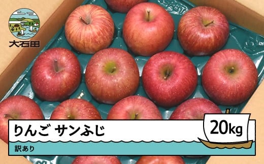 りんご サンふじ 訳あり 約20kg 2025年産 令和7年産 果物 フルーツ 山形県 ry-risfw20000 2202228 - 山形県大石田町
