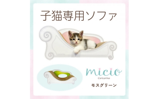 子猫のおしゃれ爪とぎ「カリカリーナmicio」モスグリーン【1660910】 2259671 - 千葉県館山市