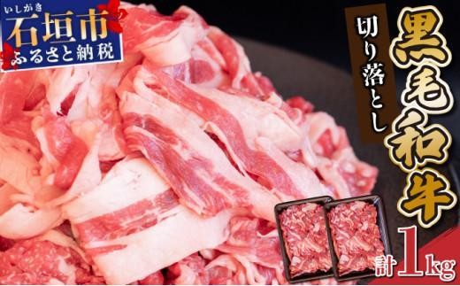 【2025年12月発送】担当者イチオシ!! 石垣島産《黒毛和牛》切り落とし 1kg (500g×2) | お肉 肉 牛肉 冷凍 和牛 牛肉 冷凍 人気 おすすめ 国産 国産牛 小分け 八重山食肉センター YC-4-12 2260212 - 沖縄県石垣市