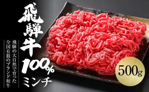 飛騨牛 ミンチ 500g 冷凍真空パック 肉 お肉 肉じゃが ハンバーグ 麻婆豆腐 黒毛和牛 和牛 人気 おすすめ 牛肉 ギフト お取り寄せ 飛騨高山ミート [MZ039]