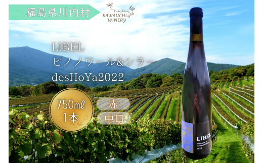 【ふるさと納税】赤ワイン　リベルピノノワール＆シラーdesHoYa2022