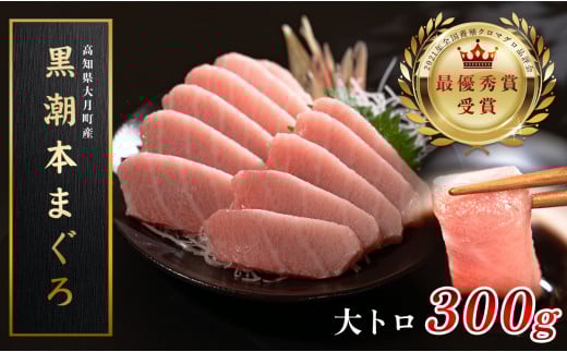 【高知県大月町産 本マグロ】 大トロ300g