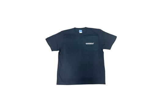 シャツ GOODHELP　Ｂａｓｉｃ　Ｌｏｇｏ　T-shirt black Tシャツ ロンT 黒無地 寒川町