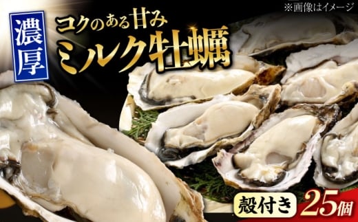 【3月12日（木）発送】江田島ミルク牡蠣 殻付き 25個 加熱用 かき 広島県産 カキ 貝付き牡蠣 海鮮 贈呈用 BBQ 濃厚 新鮮 蒸し牡蠣 焼き牡蠣 グリル焼き 丸杉水産/江田島市 [XCY003] 牡蠣 生食 冷凍 むき身 殻付き 殻付 殻 かき カキ 生牡蠣 広島牡蠣 オイスター カキフライ 魚介類 魚介 貝類 海鮮 広島県産 国産 産地直送 贈答 ギフト 特産品