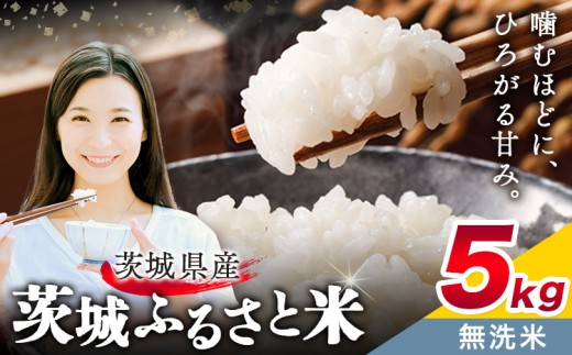 米 茨城 ふるさと米 無洗米 5kg 5kg×1袋《9月中旬-10月末頃出荷》茨城県 結城市 米 国産 お米 おこめ お弁当 おにぎり【茨城県共通返礼品】