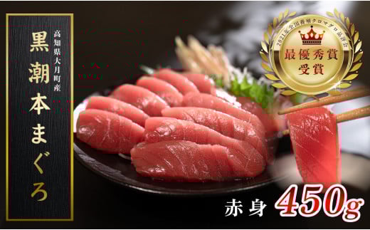【高知県大月町産 本マグロ】 赤身450g 2262482 - 高知県大月町