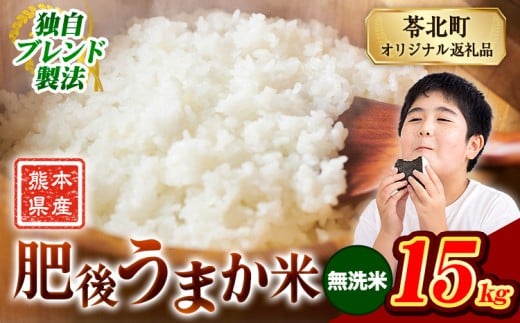 米  熊本県産 肥後うまか米 15kg 無洗米 精米 こめ  コメ お米 おこめ ブレンド米《9月下旬-11月上旬頃出荷》熊本県産  コメ お米 おこめ 2270602 - 熊本県苓北町