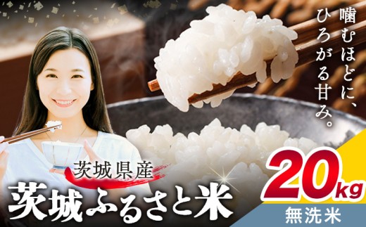 米 茨城 ふるさと米 無洗米 20kg 5kg×4袋《9月中旬-10月末頃出荷》茨城県 結城市 米 国産 お米 おこめ お弁当 おにぎり《茨城県共通返礼品：米》
